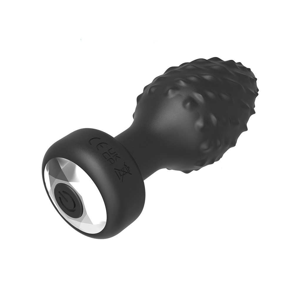 Plug Anal ''G'' em Formato Cônico com Texturas, 9 Modos de Vibração e Controle Remoto Via App - YouVibe | 8,5 x 3,8 cm - 4