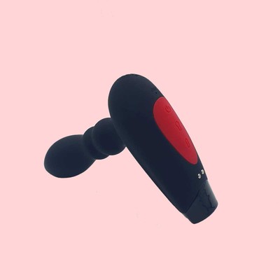 Foto 2 do produto Plug Anal Inflável em Silicone com 10 Modos de Vibração, Controle Remoto Sem Fio e Recarregável via USB - Inflatable | 10 x 3,2 cm