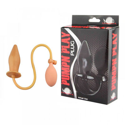 Foto 1 do produto Plug Anal Inflável com Válvula Controladora de Pressão - Aphrodisia Pumpn Play Plug | 10 x 4 cm | Disponível em 2 Cores