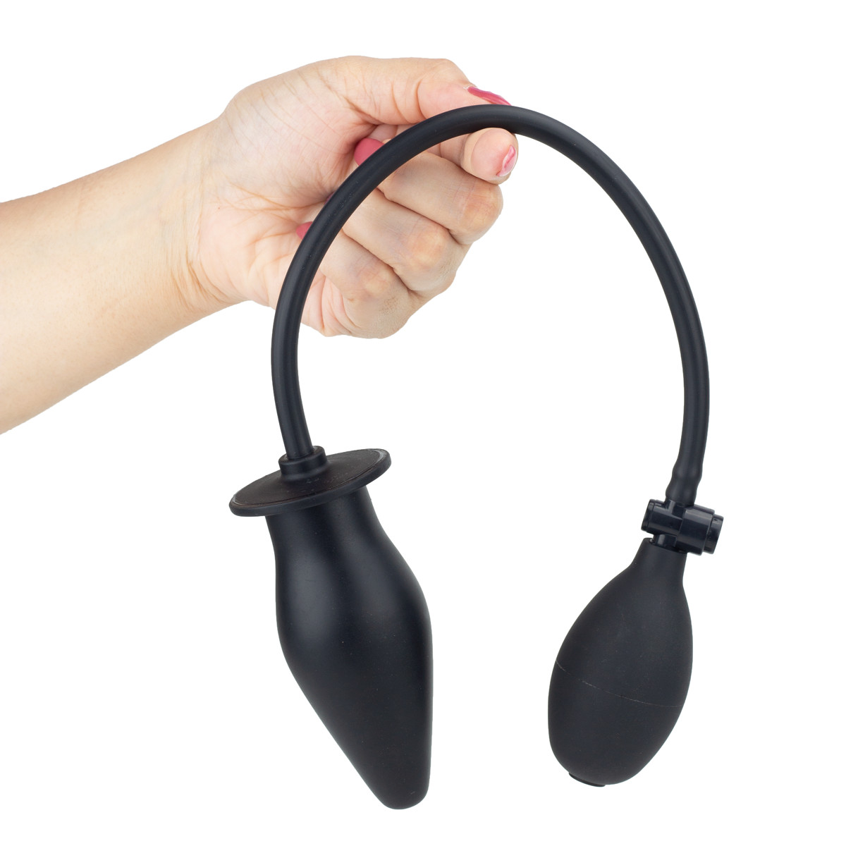 Plug Anal Inflável com Válvula Controladora de Pressão - Aphrodisia Pumpn Play Plug | 10 x 4 cm | Disponível em 2 Cores - 6