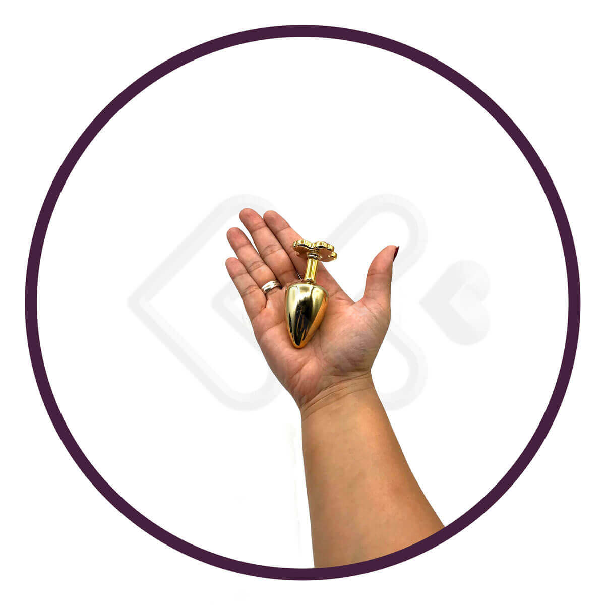 Plug Anal com Joia em Formato de Trevo na Base - Lust Metal Flower Diamond | 6,7 x 2,5 cm | Disponível em 9 Cores - 12