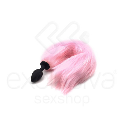 Foto 2 do produto Plug Anal de Luxo em Silicone com Rabo Vertebrado com Luz - Fox Tail & Cat Ear | Disponível em 2 Cores