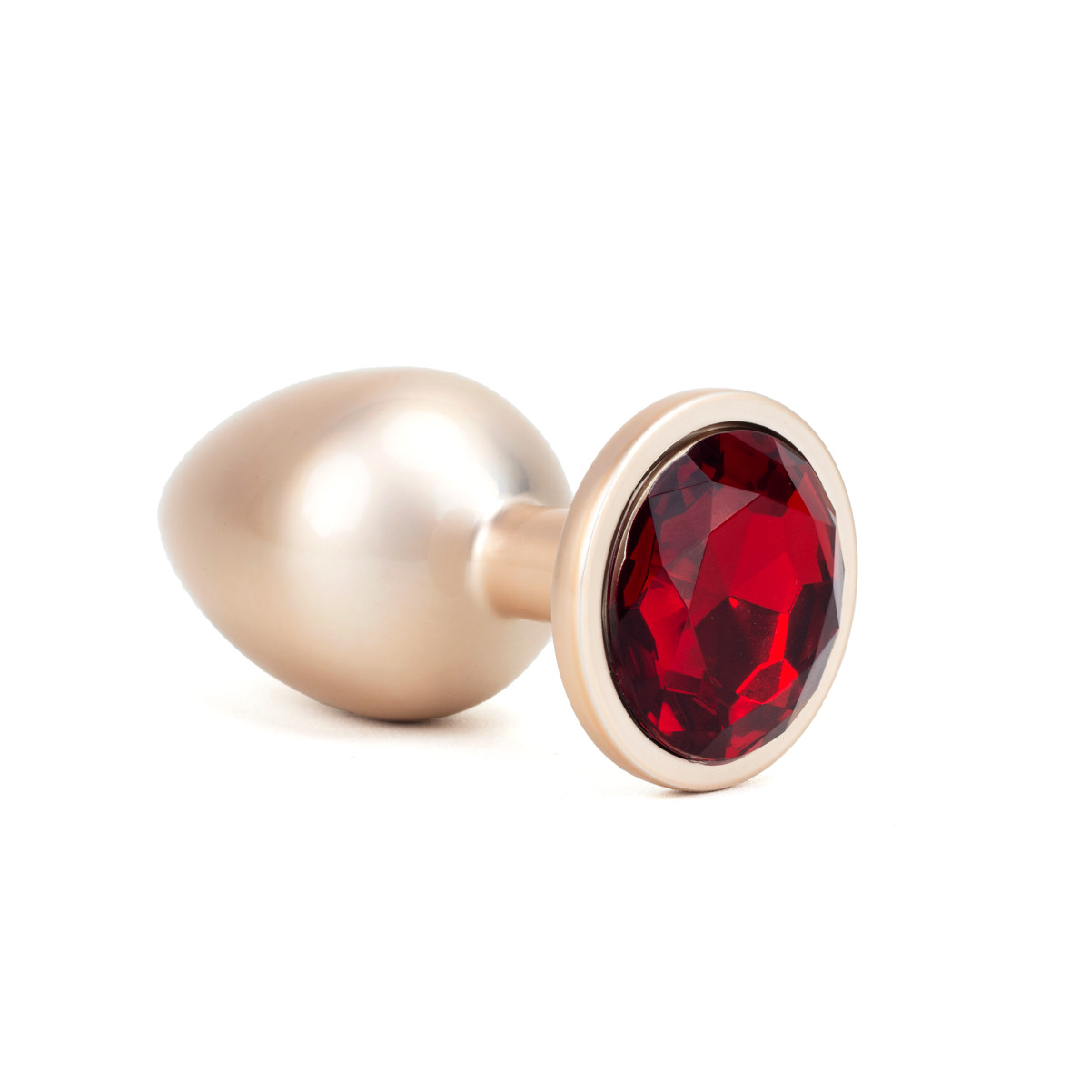 Plug Anal de Luxo no Tamanho "G" com Brilho Acetinado e Pedra na Base - Vip Mix | 8,4 x 3,9 cm | Disponível em 2 Cores - 2