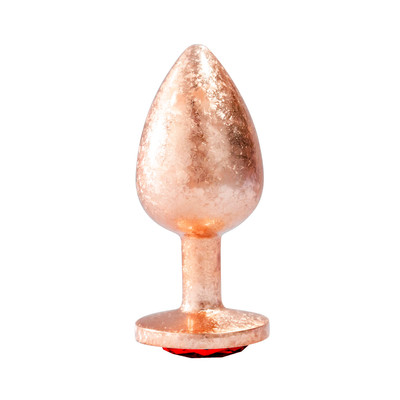 Foto 4 do produto Plug Anal de Luxo Tamanho "G" com Efeito Craquelado e Pedra Brilhante na Base - Vip Mix | 8,4 x 3,9 cm | Disponível em 3 Cores