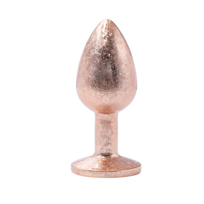 Foto 4 do produto Plug Anal de Luxo Tamanho "P" com Efeito Craquelado e Pedra Brilhante na Base - Vip Mix | 6 x 2,7 cm | Disponível em 3 Cores