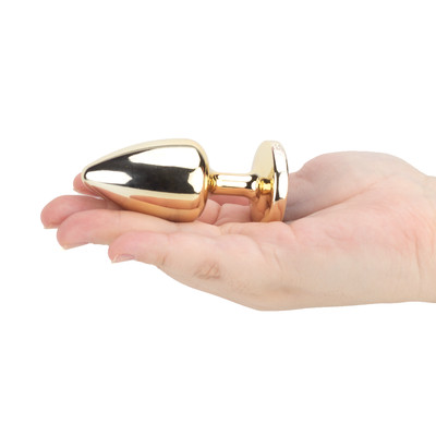 Plug Anal "M" em ABS Atóxico com Formato Cônico e Detalhes de Joias Cravejadas - Hard Less | 7 x 3,5 cm | Disponível em 14 Cores