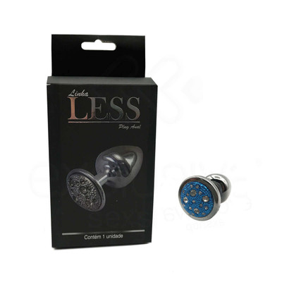 Foto 3 do produto Plug Anal "M" em ABS Atóxico com Formato Cônico e Detalhes de Joias Cravejado - Hard Less | 6,7 x 3,5 cm | Disponível em 14 Cores