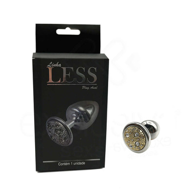 Foto 7 do produto Plug Anal "M" em ABS Atóxico com Formato Cônico e Detalhes de Joias Cravejado - Hard Less | 6,7 x 3,5 cm | Disponível em 14 Cores