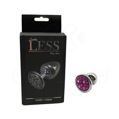 Foto 11 do produto Plug Anal "M" em ABS Atóxico com Formato Cônico e Detalhes de Joias Cravejado - Hard Less | 6,7 x 3,5 cm | Disponível em 14 Cores