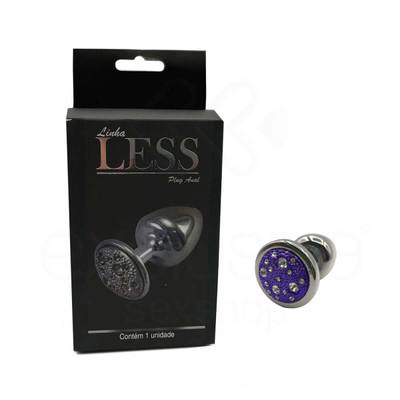Foto 9 do produto Plug Anal "M" em ABS Atóxico com Formato Cônico e Detalhes de Joias Cravejado - Hard Less | 6,7 x 3,5 cm | Disponível em 14 Cores