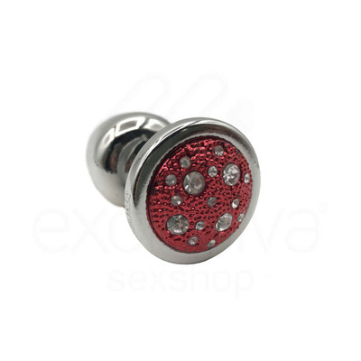 Foto 6 do produto Plug Anal "M" em ABS Atóxico com Formato Cônico e Detalhes de Joias Cravejado - Hard Less | 6,7 x 3,5 cm | Disponível em 14 Cores