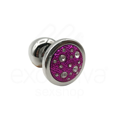 Foto 12 do produto Plug Anal "M" em ABS Atóxico com Formato Cônico e Detalhes de Joias Cravejado - Hard Less | 6,7 x 3,5 cm | Disponível em 14 Cores