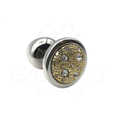 Foto 8 do produto Plug Anal "M" em ABS Atóxico com Formato Cônico e Detalhes de Joias Cravejado - Hard Less | 6,7 x 3,5 cm | Disponível em 14 Cores