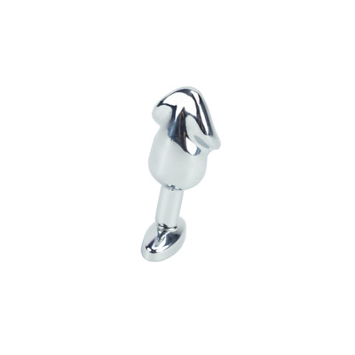 Foto 2 do produto Plug Anal "M" em Aço no Formato de Glande e Detalhe de Pedra na Base - Anal Plug Stainless | 7 x 2,9 cm