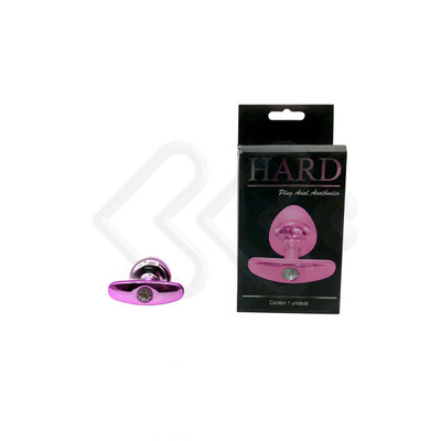 Plug Anal "M" Cônico em Metal com Joia e Base Removível - Hard - 6,8 x 3,2 cm | Disponível em 7 Cores