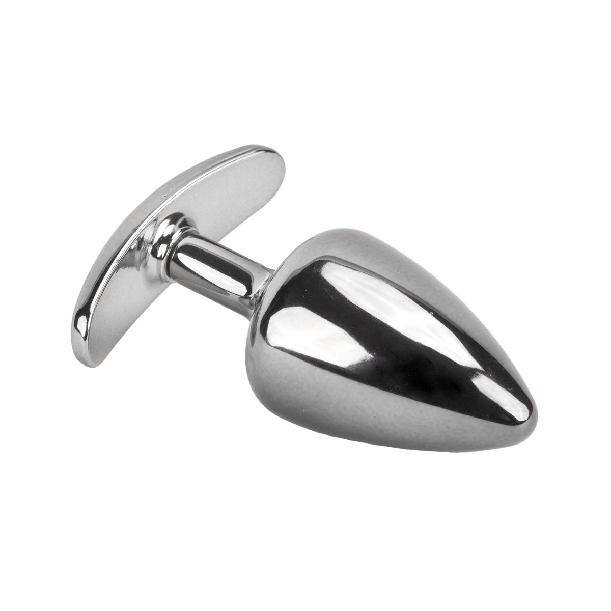 Plug Anal "M" Cônico em Metal com Strass e Base Removível - Hard | 6,8 x 3,2 cm | Disponível em 7 Cores - 2