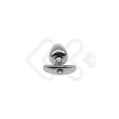 Foto 6 do produto Plug Anal "M" Cônico em Metal com Joia e Base Removível - Hard - 6,8 x 3,2 cm | Disponível em 7 Cores