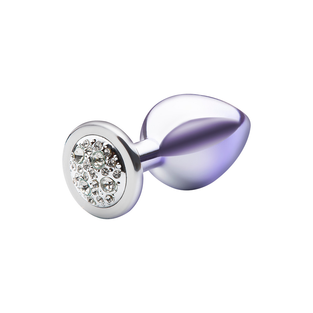 Plug Anal "M" no Formato Cônico com Detalhe de Pedra Brilhante Cravejada na Base - Sexy Fantasy Lite | 7,5 x 3,2 cm | Disponível em 2 Cores - 7
