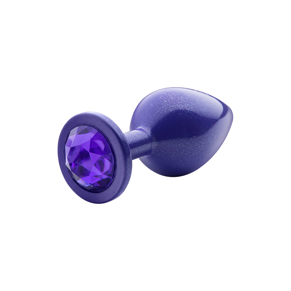 Plug Anal "M" no Formato Cônico com Glitter e Detalhe de Pedra Brilhante na Base - Sexy Fantasy Lite | 7,5 x 3,3 cm - 2
