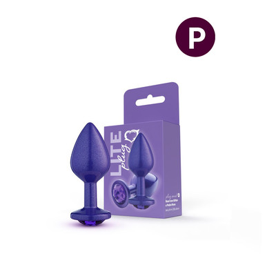 Plug Anal "M" no Formato Cônico com Glitter e Detalhe de Pedra Brilhante na Base - Sexy Fantasy Lite | 7,5 x 3,3 cm