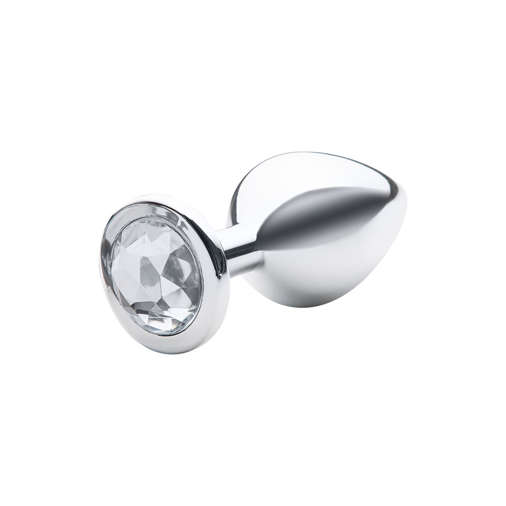 Plug Anal "M" no Formato Cônico, Metalizado com Detalhe de Pedra - Sexy Fantasy Lite | 7,5 x 3,2 cm | Disponível em 5 Cores - 11