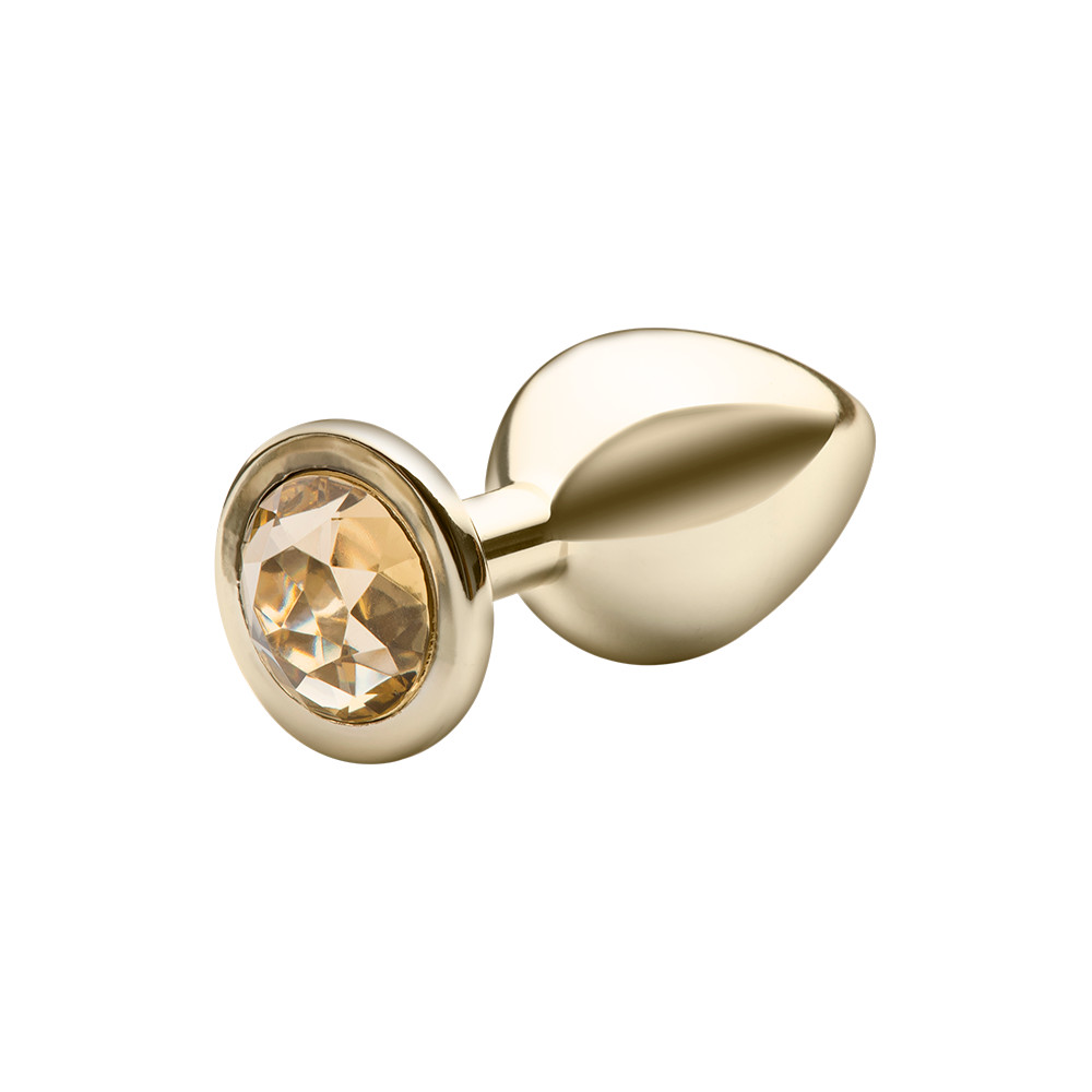 Plug Anal "M" no Formato Cônico, Metalizado com Detalhe de Pedra - Sexy Fantasy Lite | 7,5 x 3,2 cm | Disponível em 5 Cores - 9