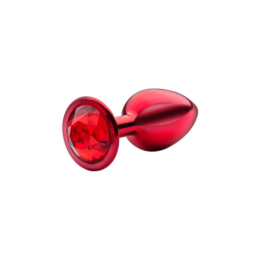 Plug Anal "M" no Formato Cônico, Metalizado com Detalhe de Pedra - Sexy Fantasy Lite | 7,5 x 3,2 cm | Disponível em 5 Cores - 6