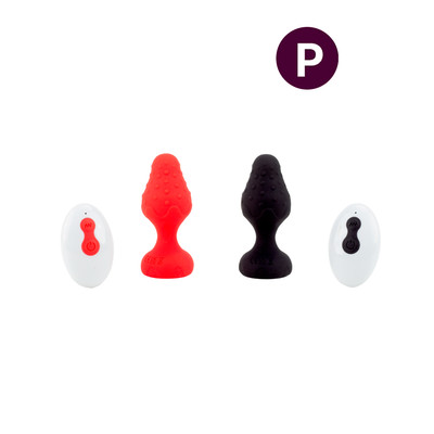 Plug Anal M em Formato Cônico com Texturas, 10 Modos de Vibração, Touch e Controle Remoto Sem Fio - YouVibe | 6,8 x 3,6 cm | Disponível em 2 cores