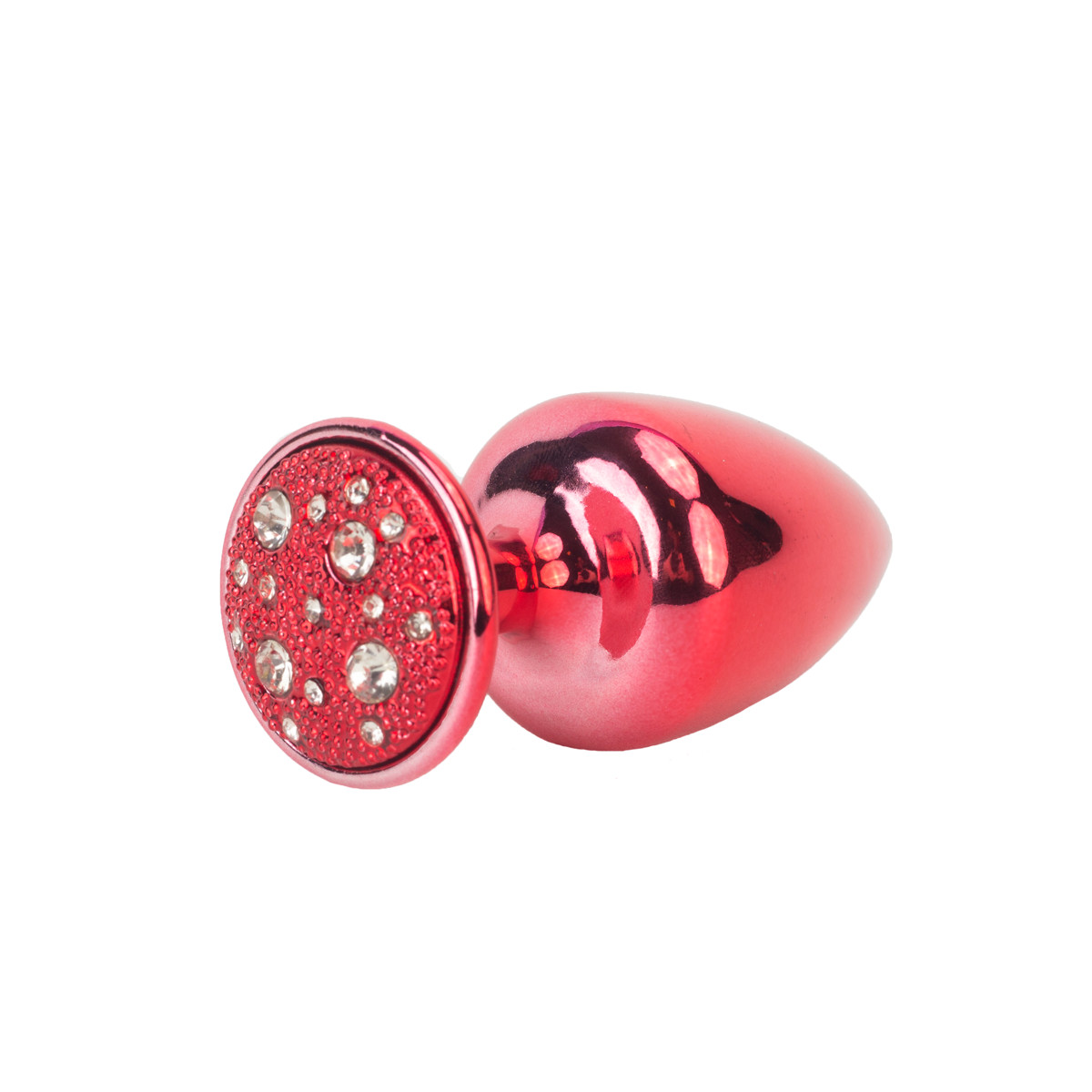 Plug Anal "M" em Metal com Formato Cônico e Detalhes de Joias Cravejado - Hard | 6,6 x 3,4 cm | Disponível em 7 Cores - 11