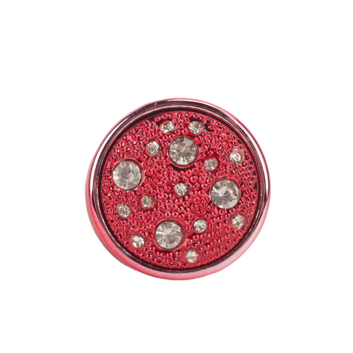 Plug Anal "M" em Metal com Formato Cônico e Detalhes de Joias Cravejado - Hard | 6,6 x 3,4 cm | Disponível em 7 Cores - 14