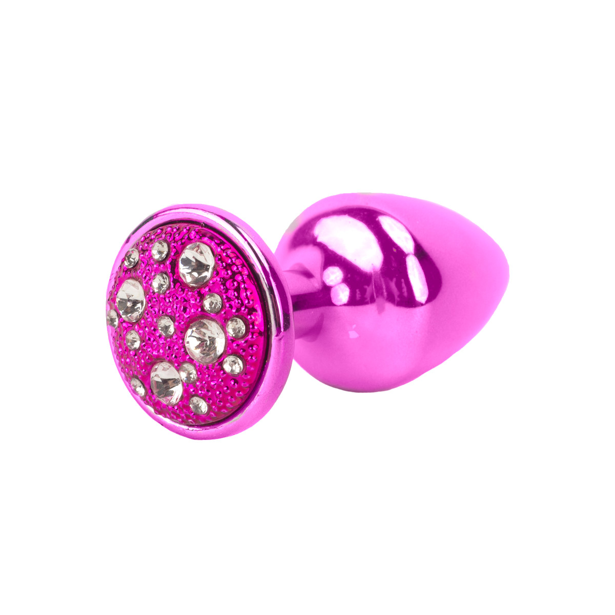 Plug Anal "M" em Metal com Formato Cônico e Detalhes de Joias Cravejado - Hard | 6,6 x 3,4 cm | Disponível em 7 Cores - 26