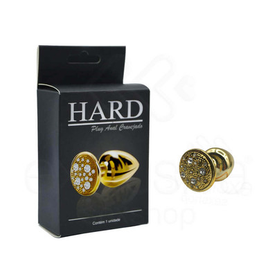 Foto 13 do produto Plug Anal "M" em Metal com Formato Cônico e Detalhes de Joias Cravejado - Hard | 6,6 x 3,4 cm | Disponível em 7 Cores