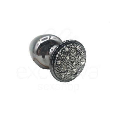 Foto 22 do produto Plug Anal "M" em Metal com Formato Cônico e Detalhes de Joias Cravejado - Hard | 6,6 x 3,4 cm | Disponível em 7 Cores