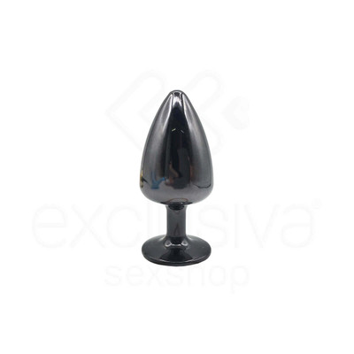 Foto 23 do produto Plug Anal "M" em Metal com Formato Cônico e Detalhes de Joias Cravejado - Hard | 6,6 x 3,4 cm | Disponível em 7 Cores