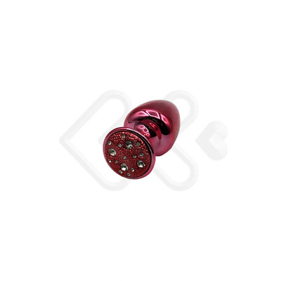 Foto 6 do produto Plug Anal "M" em Metal com Formato Cônico e Detalhes de Joias Cravejado - Hard | 6,6 x 3,4 cm | Disponível em 7 Cores