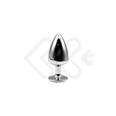 Foto 10 do produto Plug Anal "M" em Metal com Formato Cônico e Detalhes de Joias Cravejado - Hard | 6,6 x 3,4 cm | Disponível em 7 Cores