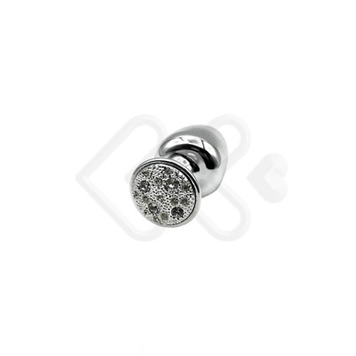 Foto 11 do produto Plug Anal "M" em Metal com Formato Cônico e Detalhes de Joias Cravejado - Hard | 6,6 x 3,4 cm | Disponível em 7 Cores