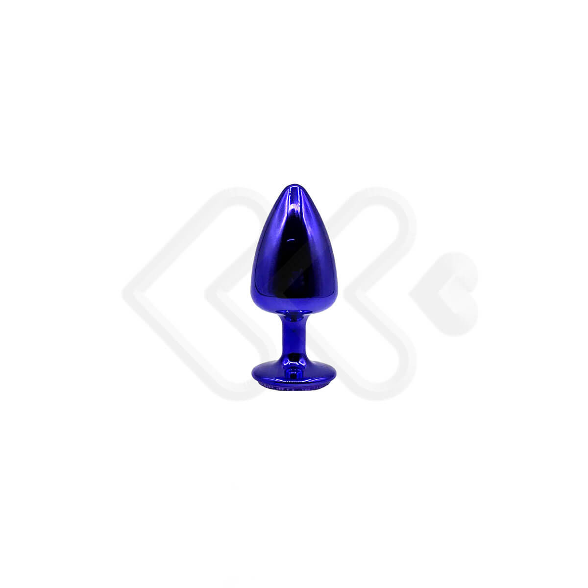 Plug Anal "M" em Metal com Formato Cônico e Detalhes de Joias Cravejado - Hard | 6,6 x 3,4 cm | Disponível em 7 Cores - 3