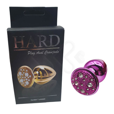 Foto 25 do produto Plug Anal "M" em Metal com Formato Cônico e Detalhes de Joias Cravejado - Hard | 6,6 x 3,4 cm | Disponível em 7 Cores