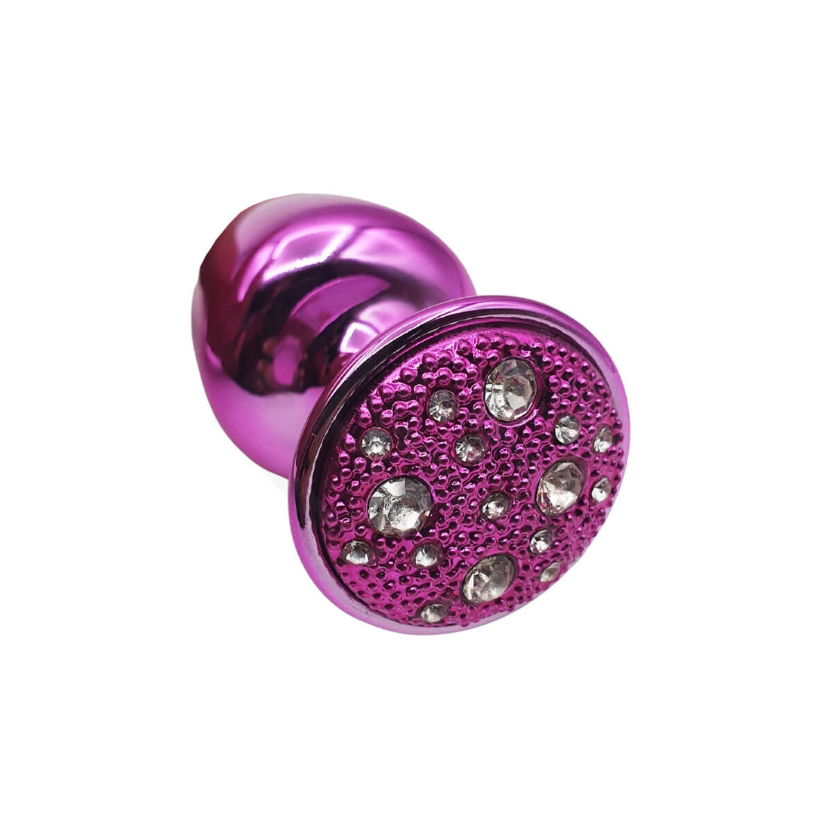 Plug Anal "M" em Metal com Formato Cônico e Detalhes de Joias Cravejado - Hard | 6,6 x 3,4 cm | Disponível em 7 Cores - 26