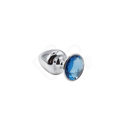 Foto 2 do produto Plug Anal "M" em Metal com Formato Cônico e Pedra na Base - Hard | 6,7 x 3,4 cm | Disponível em Diversas Cores