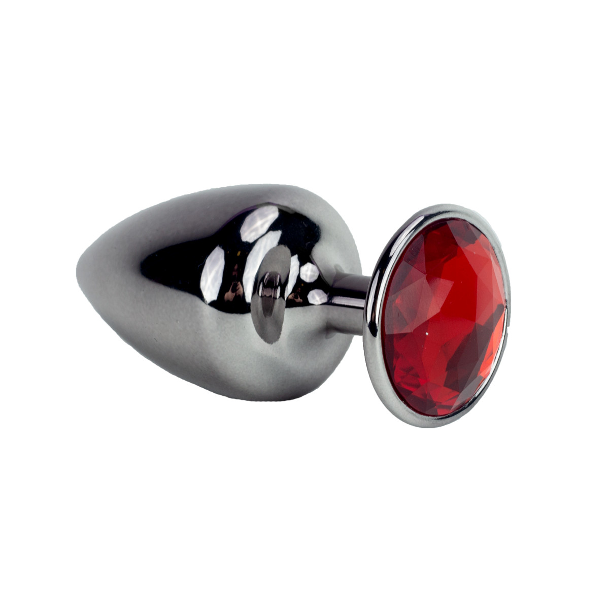 Plug Anal "M" em Metal com Formato Cônico e Pedra na Base - Hard | 6,7 x 3,4 cm | Disponível em 17 Cores - 13