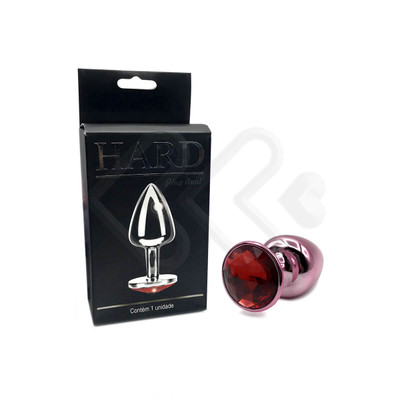 Foto 31 do produto Plug Anal "M" em Metal com Formato Cônico e Pedra na Base - Hard | 6,7 x 3,4 cm | Disponível em Diversas Cores