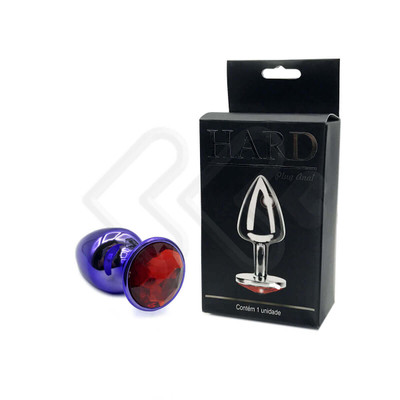 Foto 15 do produto Plug Anal "M" em Metal com Formato Cônico e Pedra na Base - Hard | 6,7 x 3,4 cm | Disponível em Diversas Cores
