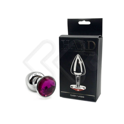 Foto 30 do produto Plug Anal "M" em Metal com Formato Cônico e Pedra na Base - Hard | 6,7 x 3,4 cm | Disponível em Diversas Cores