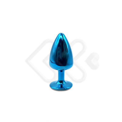 Foto 25 do produto Plug Anal "M" em Metal com Formato Cônico e Pedra na Base - Hard | 6,7 x 3,4 cm | Disponível em Diversas Cores