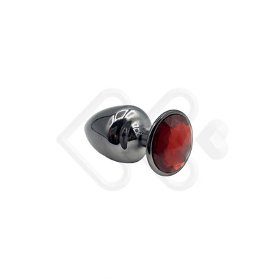 Foto 37 do produto Plug Anal "M" em Metal com Formato Cônico e Pedra na Base - Hard | 6,7 x 3,4 cm | Disponível em Diversas Cores