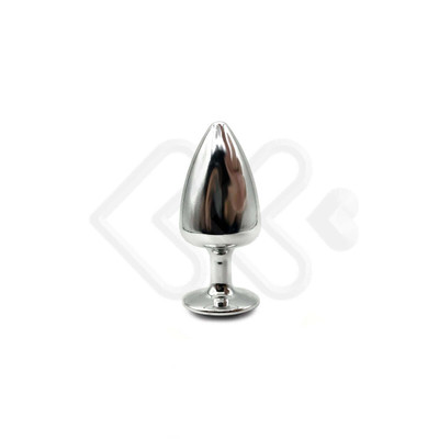 Foto 41 do produto Plug Anal "M" em Metal com Formato Cônico e Pedra na Base - Hard | 6,7 x 3,4 cm | Disponível em Diversas Cores