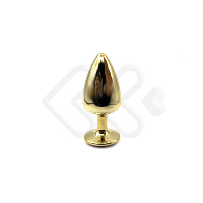 Foto 11 do produto Plug Anal "M" em Metal com Formato Cônico e Pedra na Base - Hard | 6,7 x 3,4 cm | Disponível em Diversas Cores