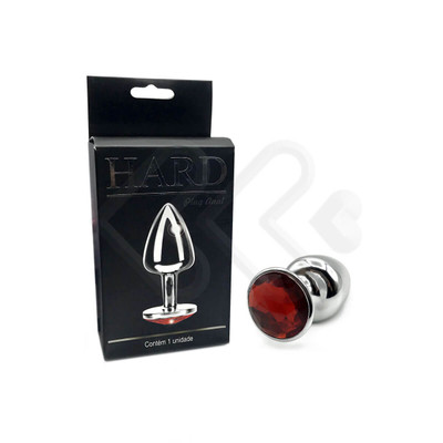 Foto 44 do produto Plug Anal "M" em Metal com Formato Cônico e Pedra na Base - Hard | 6,7 x 3,4 cm | Disponível em Diversas Cores